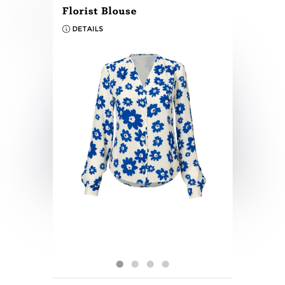 NWOT CABI Florist Blouse